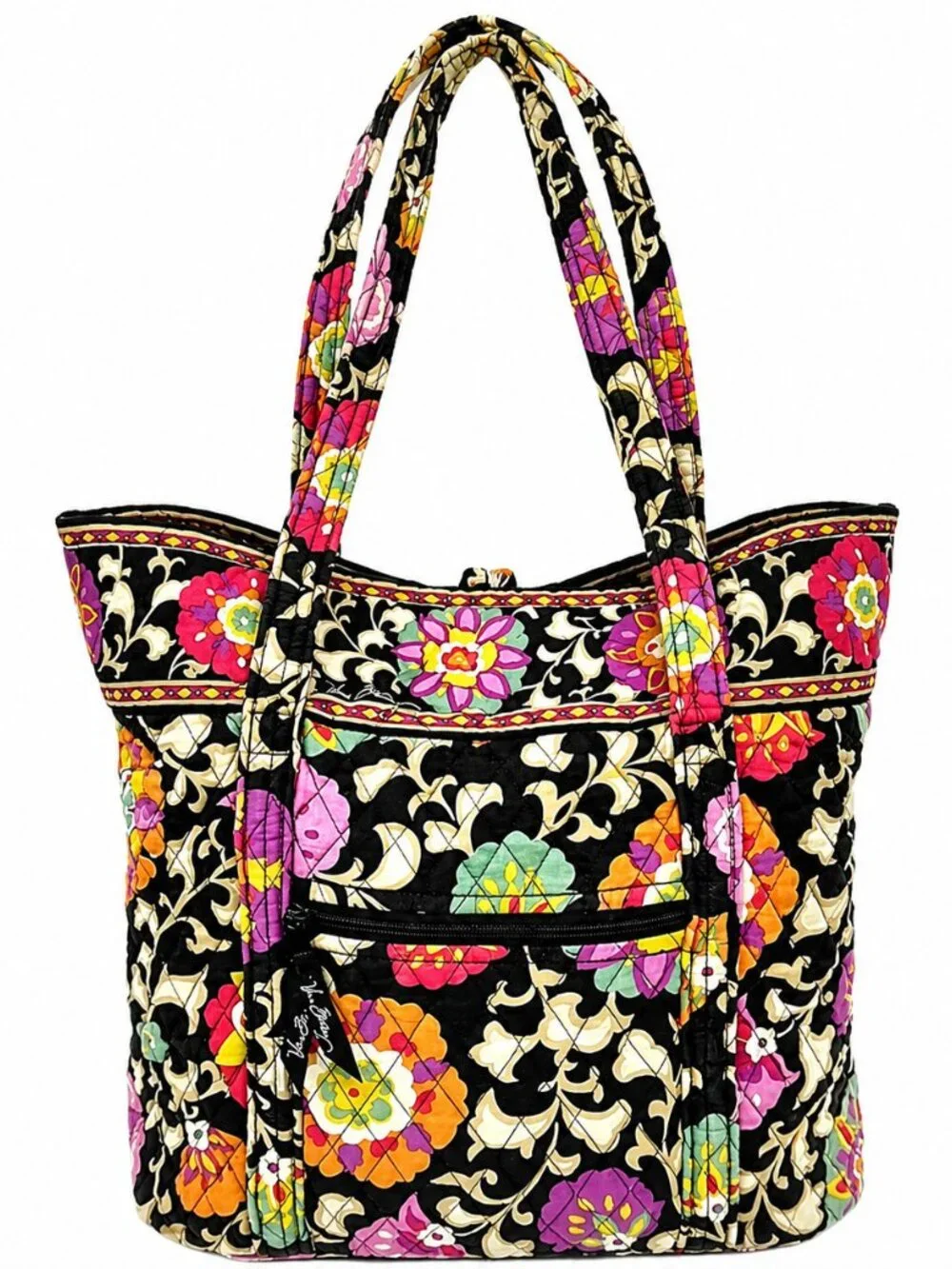 Vera Bradley Suzani Laura Floral Cinch Bag Retired Shoulder Tote Purse Bag 17x14